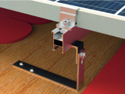 Tvirtinimo konstrukcijos komplektas bitumo stogo dangai