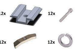 XPF_WSET007A dėžė su tarpiniais laikikliais 12vnt. komplektas sidabriniai