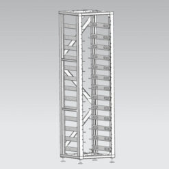 Deye HV stovas skirtas BOS-G (13 celių) kaupiklių sistemai