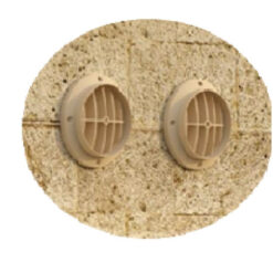 Keičiamo atvarto grotelės Ø 160 mm Zymbo oro kondicionieriams ir šilumos siurbliams